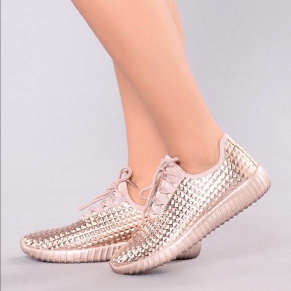 Classy Sassy Sneaker - Rose Gold - Picture 1 of 6